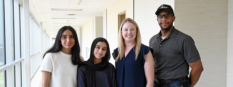 San Jacinto College SSEP team with faculty advisor